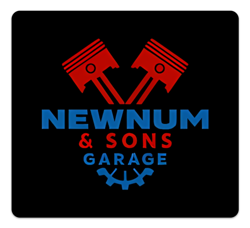 Newnum and Sons Garage Logo
